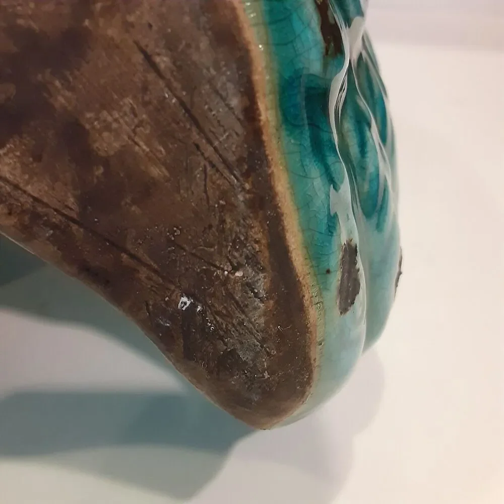 Vintage Italian Majolica Peacock Stunning Unique 11